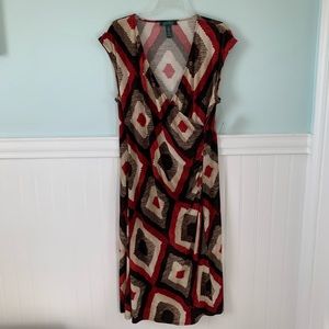 NWT Lauren Ralph Lauren Faux Wrap Dress